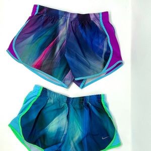 2pck Girls Nike Ombré Shorts (Size M)